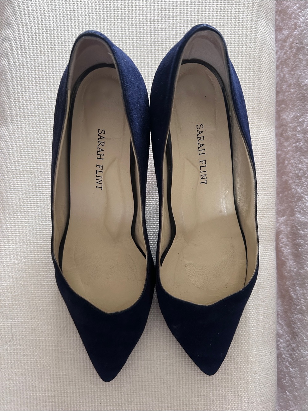 Sarah Flint Navy Pumps